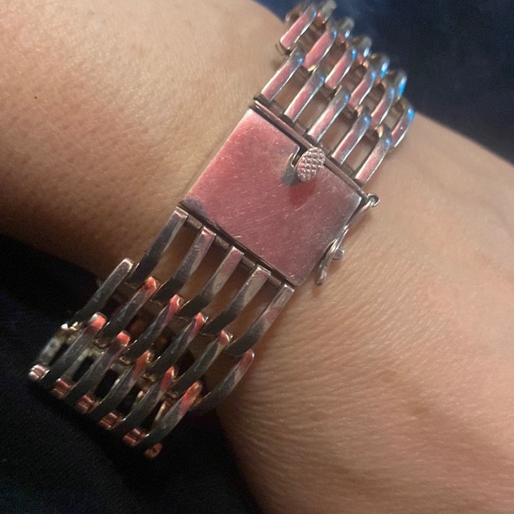 925 NF HEAVY Panther Link Bracelet 8”LX1”W